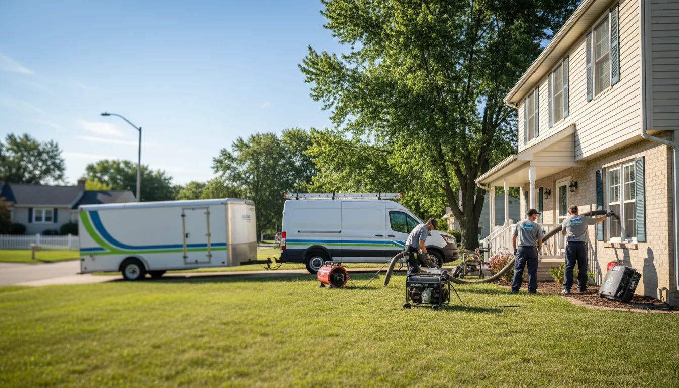 Flooded Basement Restoration And Cleanup With Repair in Wing, ND near me